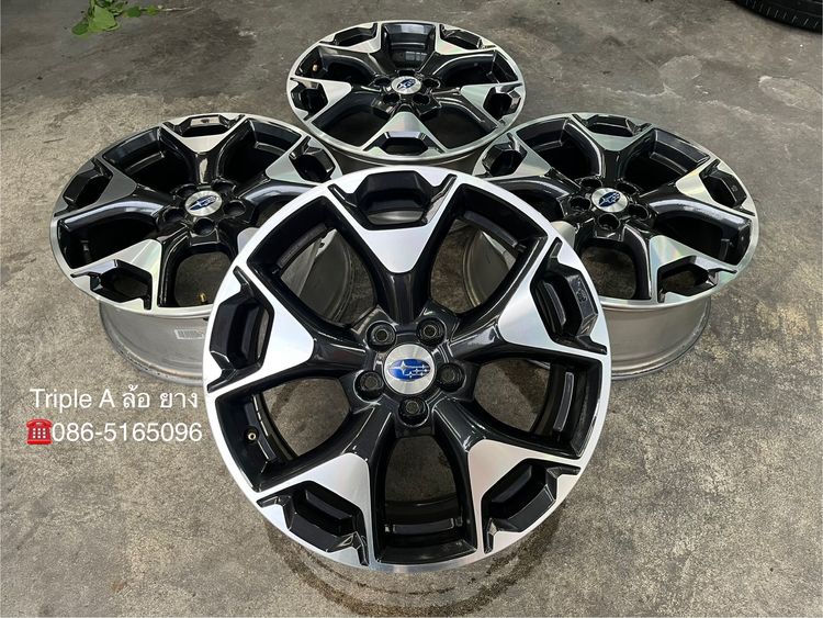 ✨ล้อแม็ก 5รู100✨Subaru XV ขอบ 17 ดำหน้าเงา