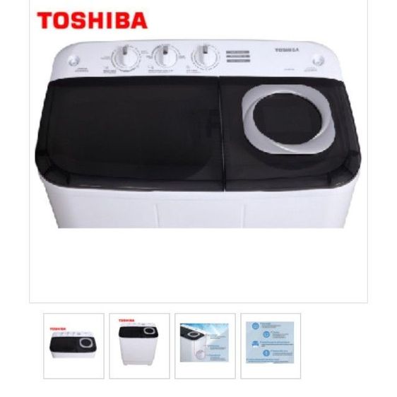 เครื่องซักผ้า2ถัง7.5kgโตชิบา  vh-84mtแถมเครื่องดูดฝุ่นดิจิตอยล รูปที่ 2