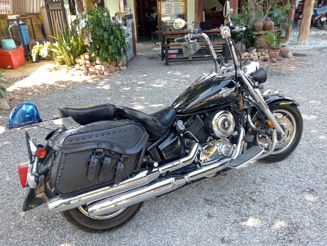 Yamaha.  V star1100. Classic ปี 2009 สเป็คเมกา
ล้อแม็คโรงงาน ชุดสีดำลายไฟโรงงาน 
เรือนไมล์สองชั้น
ทะเบียนแท้ สมอ. จด ปี 2009  รูปที่ 7