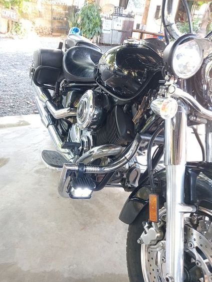 Yamaha.  V star1100. Classic ปี 2009 สเป็คเมกา
ล้อแม็คโรงงาน ชุดสีดำลายไฟโรงงาน 
เรือนไมล์สองชั้น
ทะเบียนแท้ สมอ. จด ปี 2009  รูปที่ 17