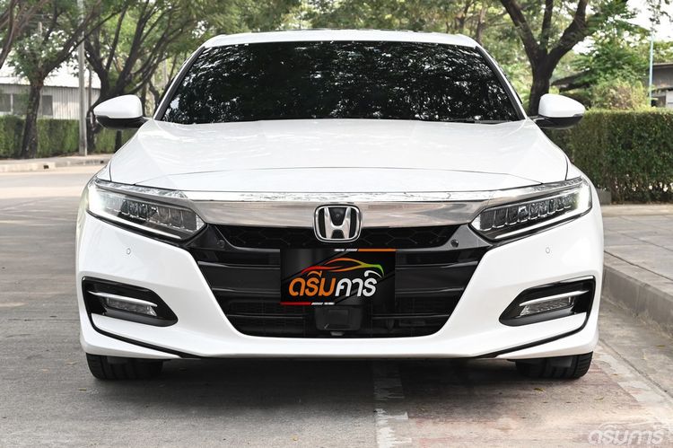 Honda Accord 2020 2.0 Hybrid Tech Sedan ไฮบริด ไม่ติดแก๊ส เกียร์อัตโนมัติ ขาว รูปที่ 2