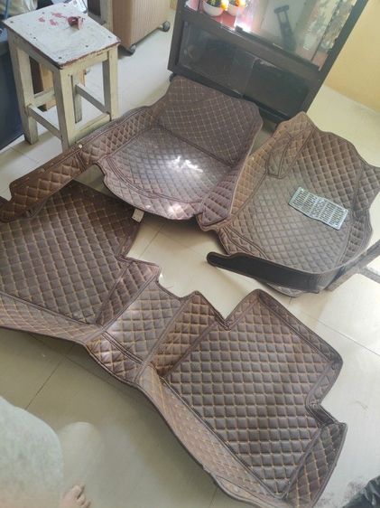 พรมปูพื้นรถยนต์ 3D  civic FC  สวย สีน้ำตาลเข้ม 