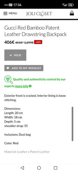 Gucci​ mini​ bagpack รูปที่ 6