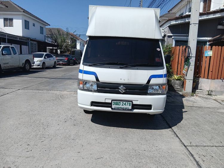 Suzuki Carry 2023 1.5 Pickup เบนซิน ไม่ติดแก๊ส เกียร์ธรรมดา ขาว รูปที่ 3