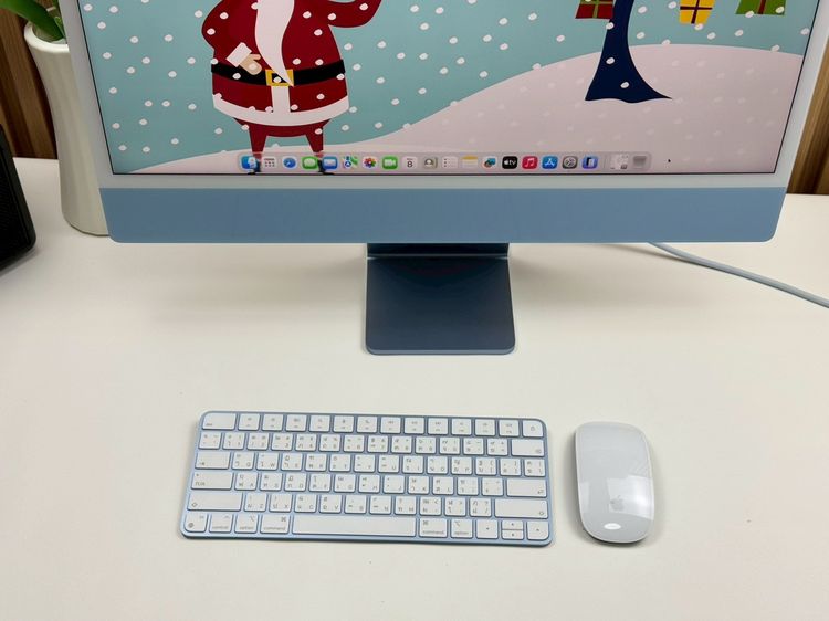 iMac 24-inch M1 2021 Ram8GB SSD256GB CPU8-Core GPU7-Core 2Ports Blue รูปที่ 4