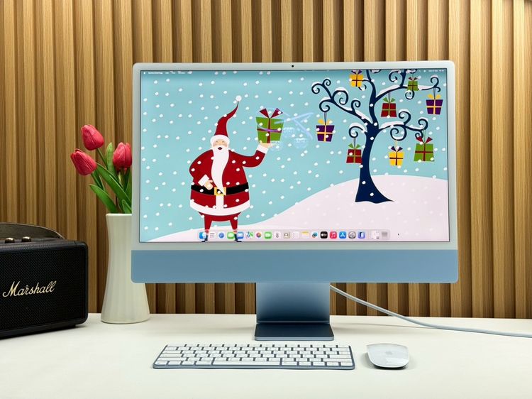 iMac 24-inch M1 2021 Ram8GB SSD256GB CPU8-Core GPU7-Core 2Ports Blue