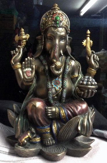 พระพิฆเนศ พระแม่ลักษมี พระแม่สุรัสวดี งานอินเดีย Cold Bronze งานสวยมาก