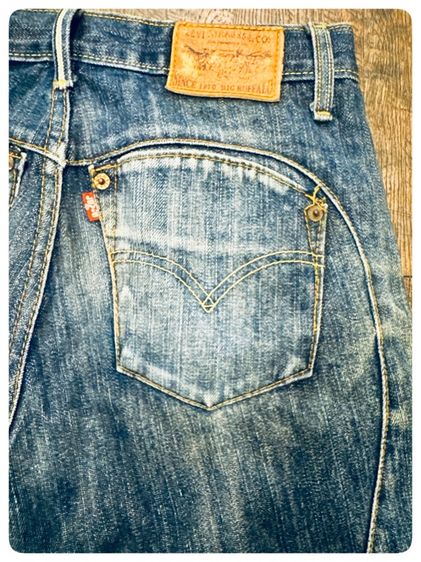กางเกงยีนส์LEVI’SริมแดงBig E ขาบิด รูปที่ 5