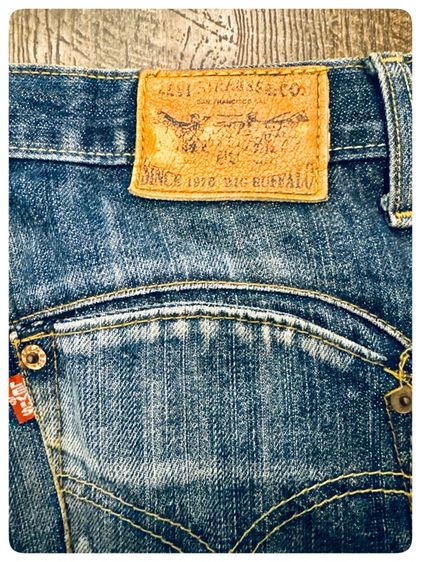 กางเกงยีนส์LEVI’SริมแดงBig E ขาบิด รูปที่ 4