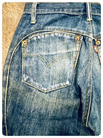 กางเกงยีนส์LEVI’SริมแดงBig E ขาบิด รูปที่ 6