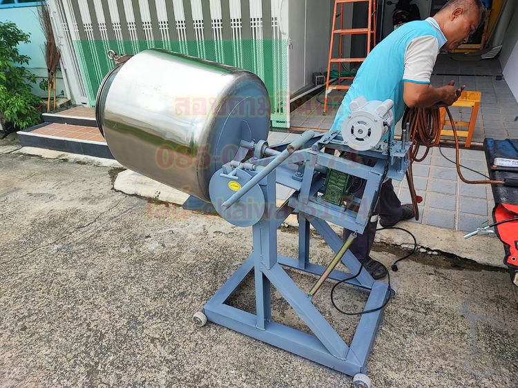 โอ่งคั่วพริกไร้ควันขนาด25X28นิ้วพร้อมมอเตอร์ รูปที่ 7