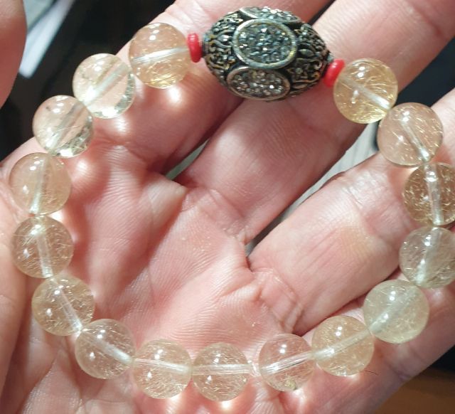 อัญมณี สร้อยข้อมือ กำไลข้อมือไหมทอง