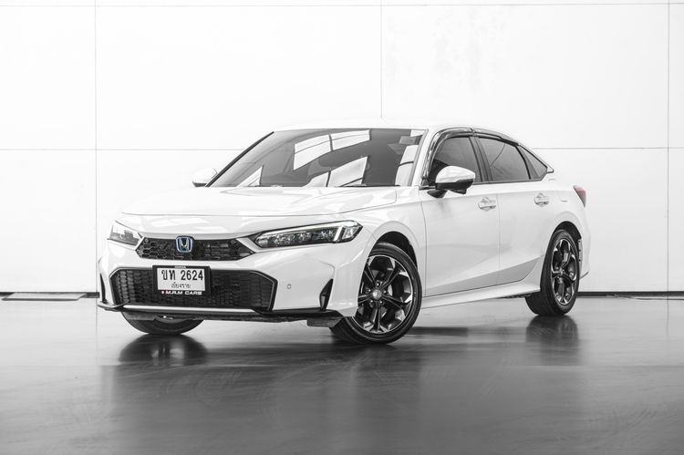 Honda Civic 2025 2.0 eHEV EL+ Sedan ไฮบริด ไม่ติดแก๊ส เกียร์อัตโนมัติ ขาว รูปที่ 2