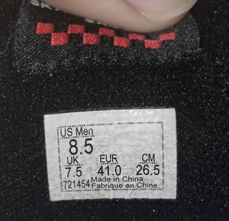 รองเท้า VANS WAYVEE สี ดำ ขาว 8.5 US สวย แท้ (ฺBTS แพรกษา) รูปที่ 4