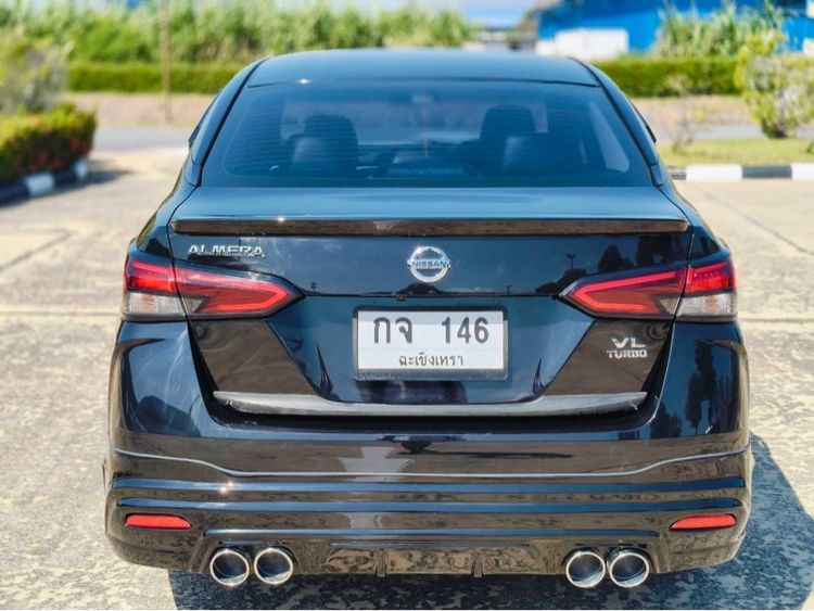 Nissan Almera 2020 1.0 VL Sedan เบนซิน ไม่ติดแก๊ส เกียร์อัตโนมัติ ดำ รูปที่ 4