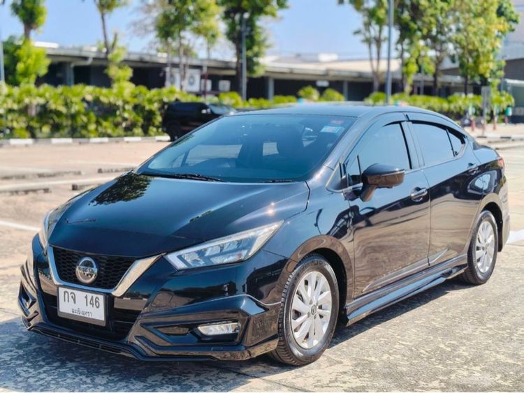 Nissan Almera 2020 1.0 VL Sedan เบนซิน ไม่ติดแก๊ส เกียร์อัตโนมัติ ดำ รูปที่ 3