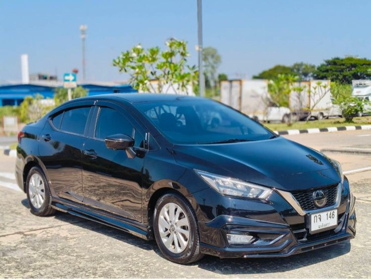 Nissan Almera 2020 1.0 VL Sedan เบนซิน ไม่ติดแก๊ส เกียร์อัตโนมัติ ดำ รูปที่ 2