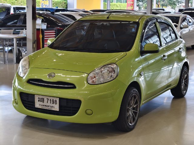 Nissan March 2012 1.2 E Sedan เบนซิน ไม่ติดแก๊ส เกียร์อัตโนมัติ เขียว รูปที่ 3