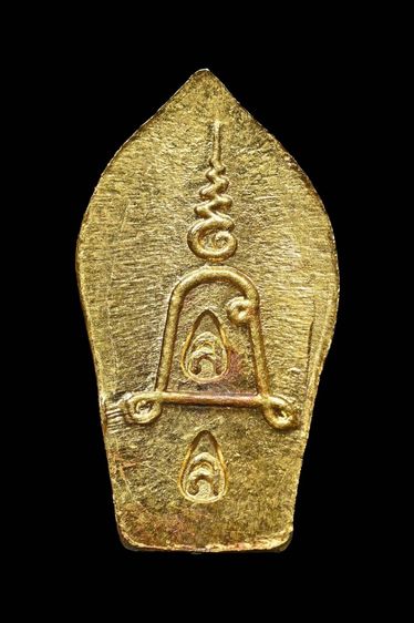 พระนาคปรกใบมะขาม รุ่นแรก เนื้อทองคำ หลวงปู่หลิว วัดไร่แตงทอง ปี 2535 องค์แชมป์สามพรานพร้อมตลับทองคำมือ 1 รูปที่ 3