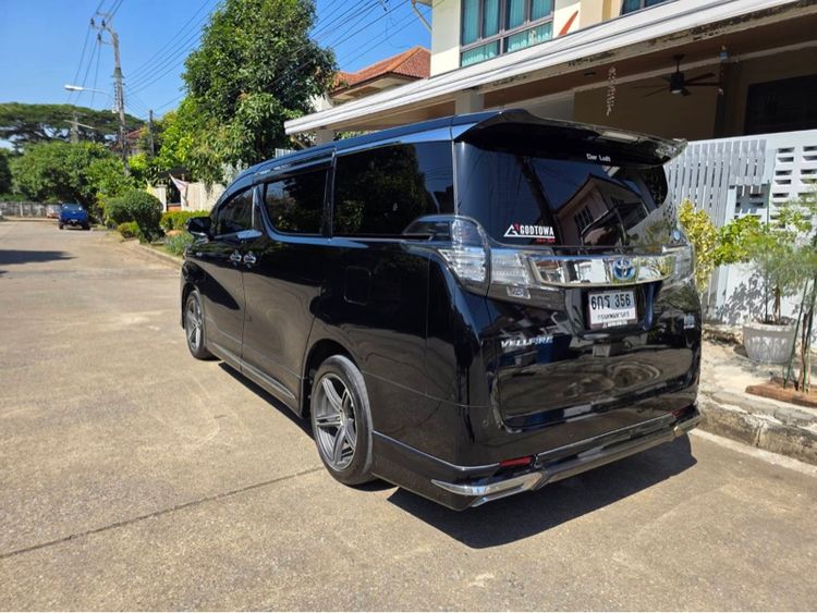 Toyota Vellfire 2017 2.4 Hybrid E-Four 4WD Van ไฮบริด ไม่ติดแก๊ส เกียร์อัตโนมัติ ดำ รูปที่ 2