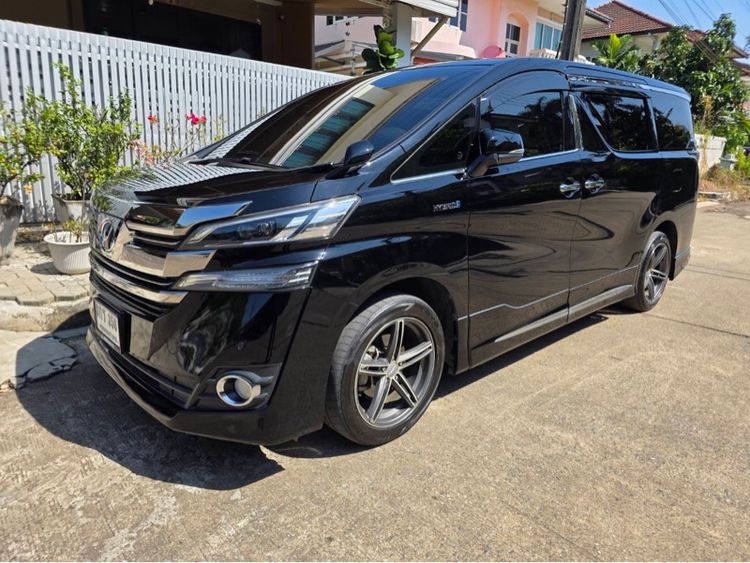 รถ Toyota Vellfire 2.4 Hybrid E-Four 4WD สี ดำ