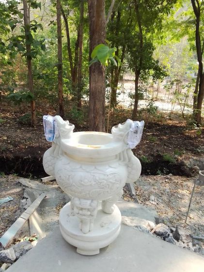 กระถางธูปหินหยกขาวขนาดสูง 60 cm