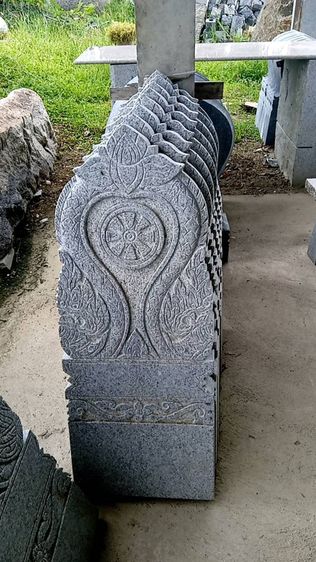 เสมาหินแกรนิตแท้ขนาดกว้าง40cm.สูง90cm.ชุดละ รูปที่ 4