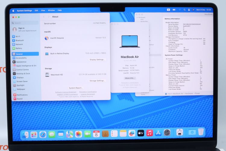 MacBook Air M4 13" 16.256GB แบต100 ไม่มีรอย - ID25120068 รูปที่ 3