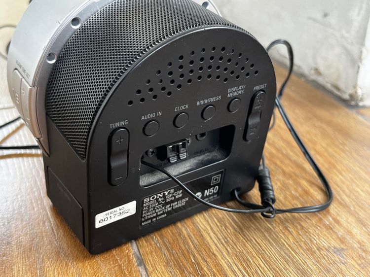 วิทยุ นาฬิกา Sony รับวิทยุฉัตรใช้งานปกติมีระบบสำรองไฟ รูปที่ 6