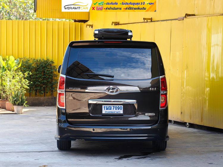 Hyundai H-1  2019 2.5 Deluxe Utility-car ดีเซล ไม่ติดแก๊ส เกียร์อัตโนมัติ ดำ รูปที่ 4