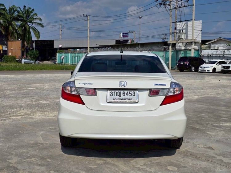 Honda Civic 2014 1.8 Hybrid ไฮบริด เกียร์อัตโนมัติ ขาว รูปที่ 2