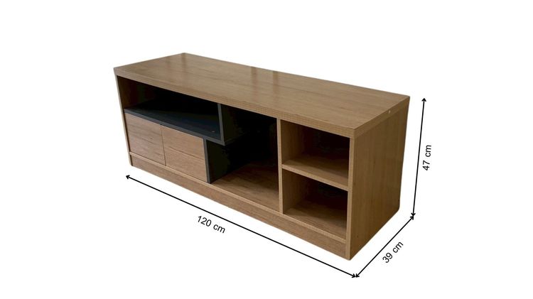 ชั้นวางทีวี 2 บานเปิด 4 ช่องวางของ รูปที่ 10