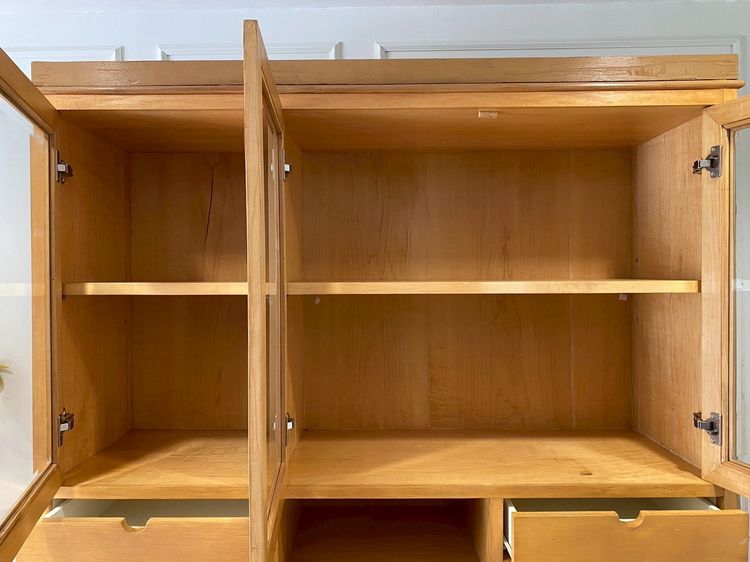 ตู้โครงไม้สัก 5 บานเปิด 9 ลิ้นชัก 2 ช่องวางของ รูปที่ 4