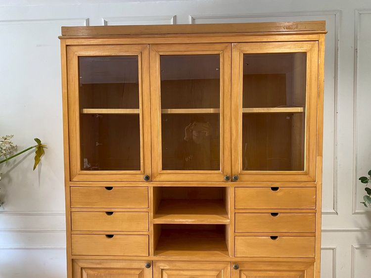 ตู้โครงไม้สัก 5 บานเปิด 9 ลิ้นชัก 2 ช่องวางของ รูปที่ 3