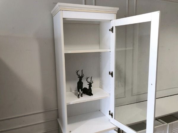 ชุดตู้วางทีวี ท็อปกระจก สีขาว สไตล์โมเดิร์น รูปที่ 7