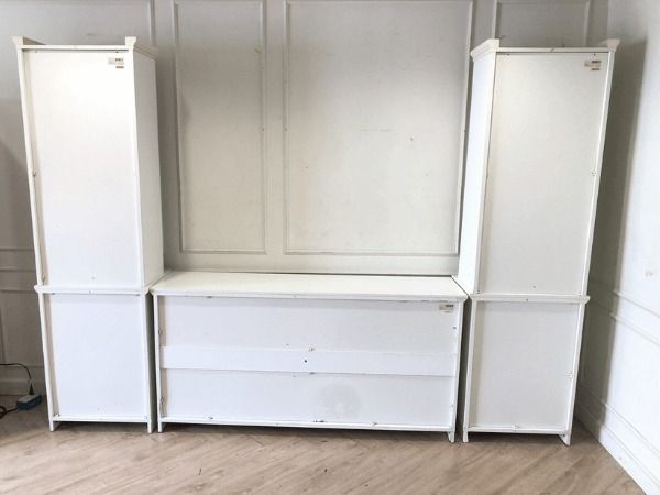 ชุดตู้วางทีวี ท็อปกระจก สีขาว สไตล์โมเดิร์น รูปที่ 6