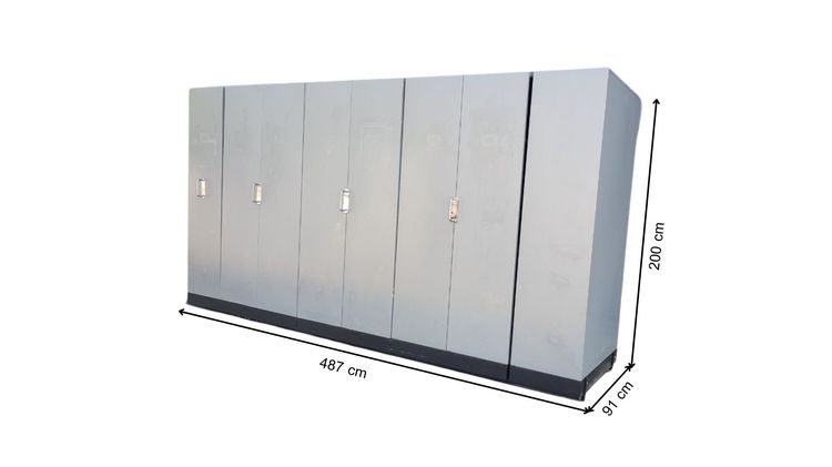 ตู้เอกสารรางเลื่อน สีเทา  รูปที่ 6