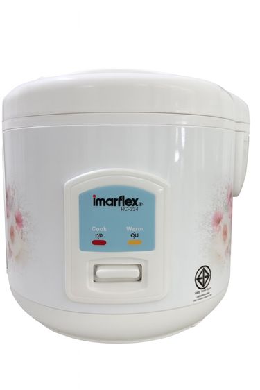  IMARFLEX RC-334 หม้อหุงข้าวอุ่นทิพย์ อลูมิเนียม 1 ลิตร