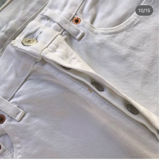 กางเกงยีนส์ Levi's All White เอว30 รูปที่ 7