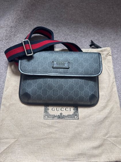 ชาย ดำ อื่นๆ GUCCI GG SUPREME BLACK BELT BAG