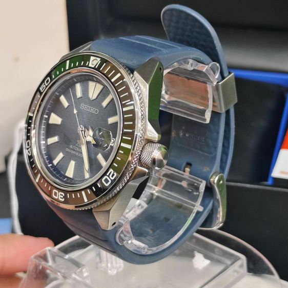 น้ำเงิน Seiko Prospex King Samurai Save the Ocean  Automatic Diver 200M