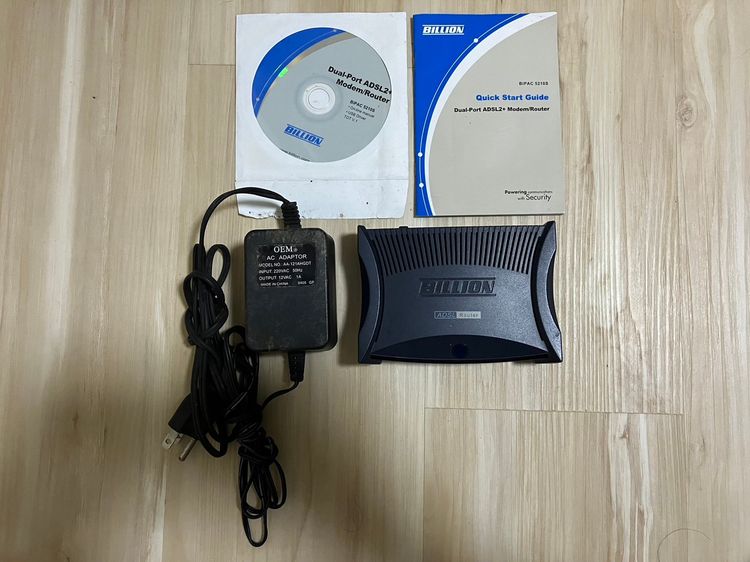 โมเด็ม adsl billion model bipac 5210s 