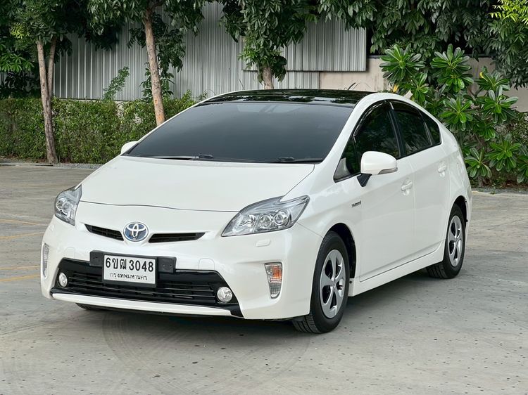 Toyota Prius 2013 1.8 Hybrid Top Option Grade Sedan ไฮบริด เกียร์อัตโนมัติ ขาว