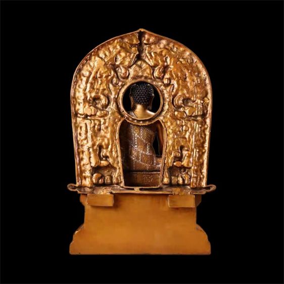 ✨พระพุทธรูปสัมฤทธิ์ปิดทอง“ปางมารวิชัย รูปที่ 3