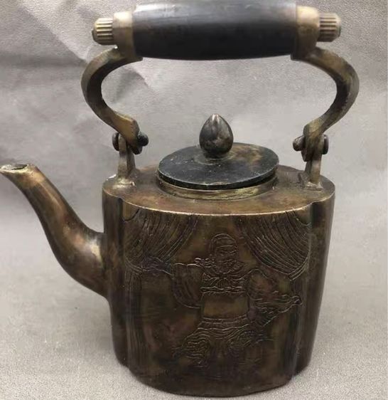 ✨กาน้ำชา(ทองเหลืองเก่าโบราณ)สะสม 