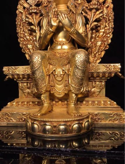 ✨รูปปั้นพุทธศาสนาทิเบต“ปิดทอง รูปที่ 5