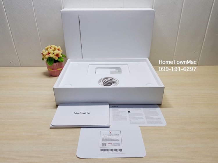 MacbookAir (Retina13-inch, 2022) M2 8-Core CPU 8-Core GPU SSD 256Gb Ram 16Gb สี Starlight ใช้เพียง 10 Cycle มีประกันยาวข้ามปี รูปที่ 2