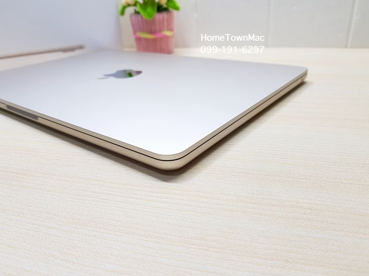 MacbookAir (Retina13-inch, 2022) M2 8-Core CPU 8-Core GPU SSD 256Gb Ram 16Gb สี Starlight ใช้เพียง 10 Cycle มีประกันยาวข้ามปี รูปที่ 5