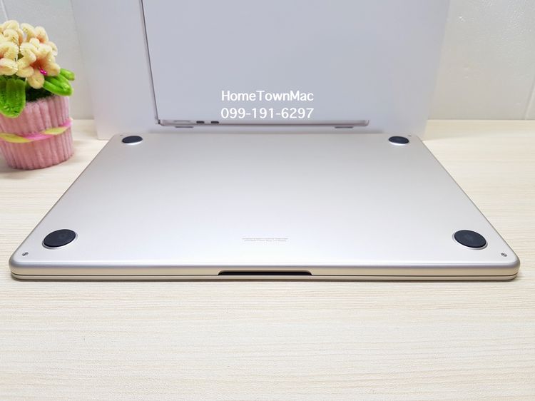 MacbookAir (Retina13-inch, 2022) M2 8-Core CPU 8-Core GPU SSD 256Gb Ram 16Gb สี Starlight ใช้เพียง 10 Cycle มีประกันยาวข้ามปี รูปที่ 9