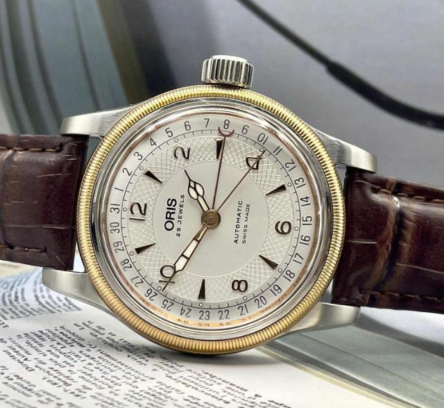 Vintage Oris Big Crown Pointer Date King Size โอริส บิ๊กคราวน์ 754-7543 Auto made swiss สภาพดีมาก เดินปรกติตรง วันที่ก้ามปู 40-44มม.ตัวใหญ่ รูปที่ 8